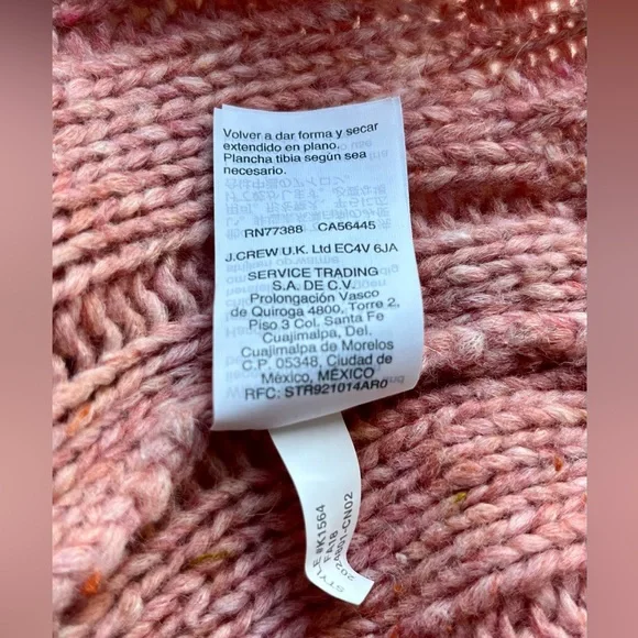 Madewell Pink Bubble Sleeve Cable Knit Cardigan XS - Picture 11 of 11